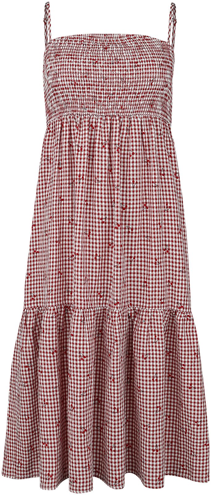Sweet Pea Dress Mittellanges Kleid rot/weiß von Banned Retro