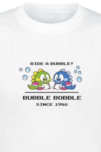 Bubble Bobble - Gaming T-Shirt - Ride a Bubble - S bis 3XL - für Männer - Größe S - weiß