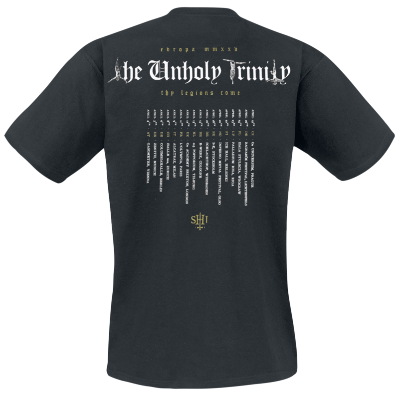 4068143346061 - The Unholy Trinity - The Unholy Trinity Tour 2025 T-Shirt schwarz in S
