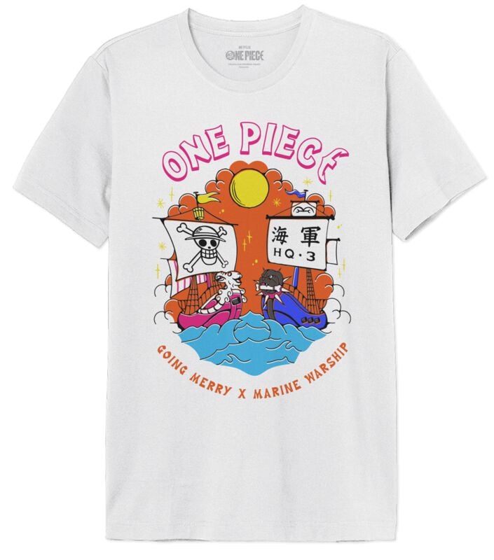 3664794800627 - Going Merry X Marine Warship T-Shirt weiß in L