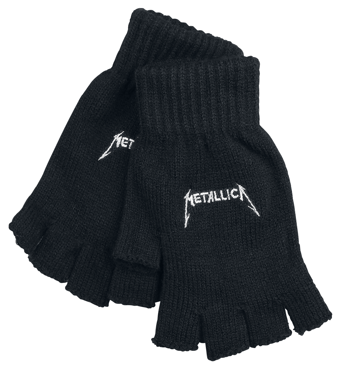 Metallica  Fingerless gloves - Logo - black