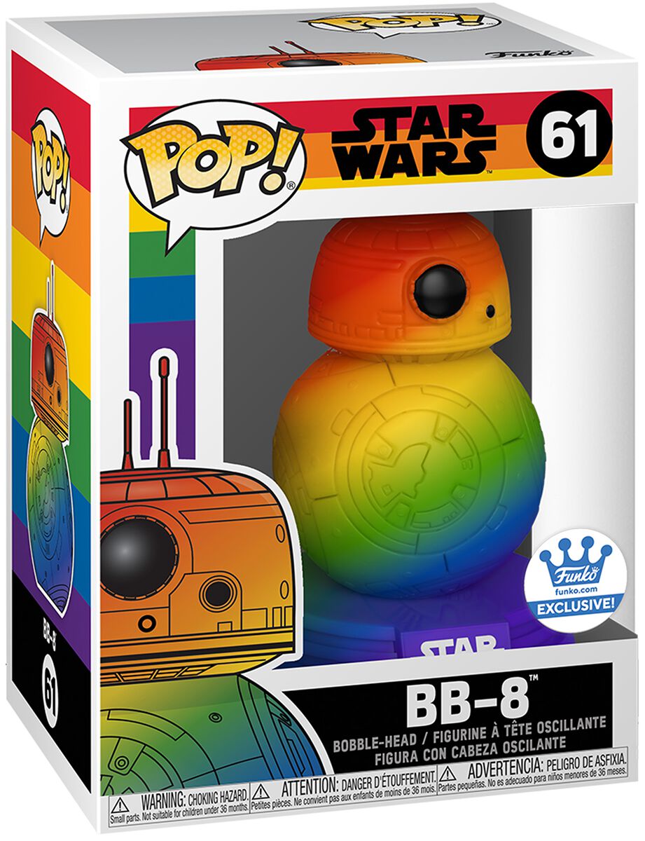 Star Wars BB-8 (Rainbow) (Funko Shop Europe) Vinyl Figure 61 Funko Pop! multicolor