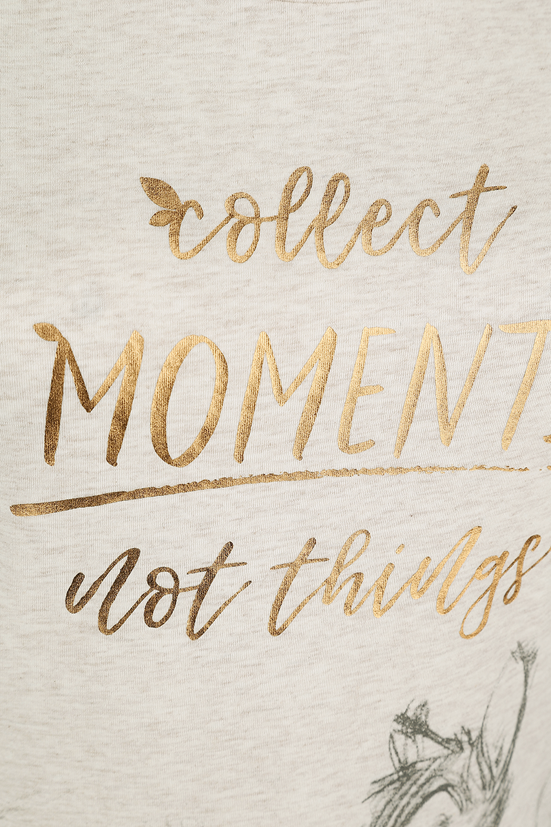 Bambi Collect Moments Not Things T-Shirt creme meliert