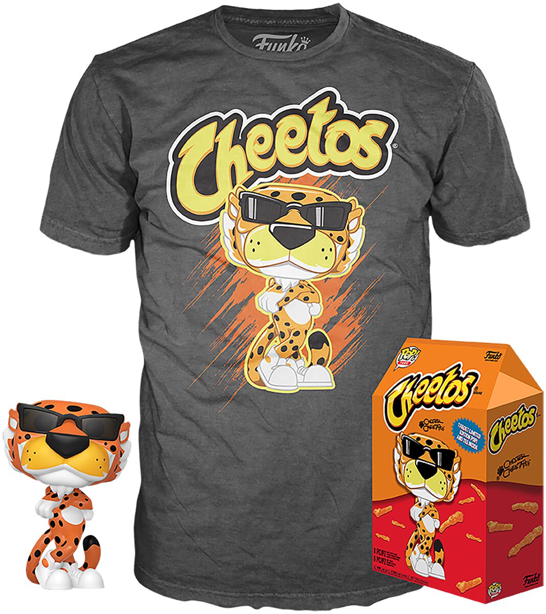Funko POP Ad Icons: Cheetos - Chester Cheetah - T-Shirt plus Funko  Fanpaket  Standard