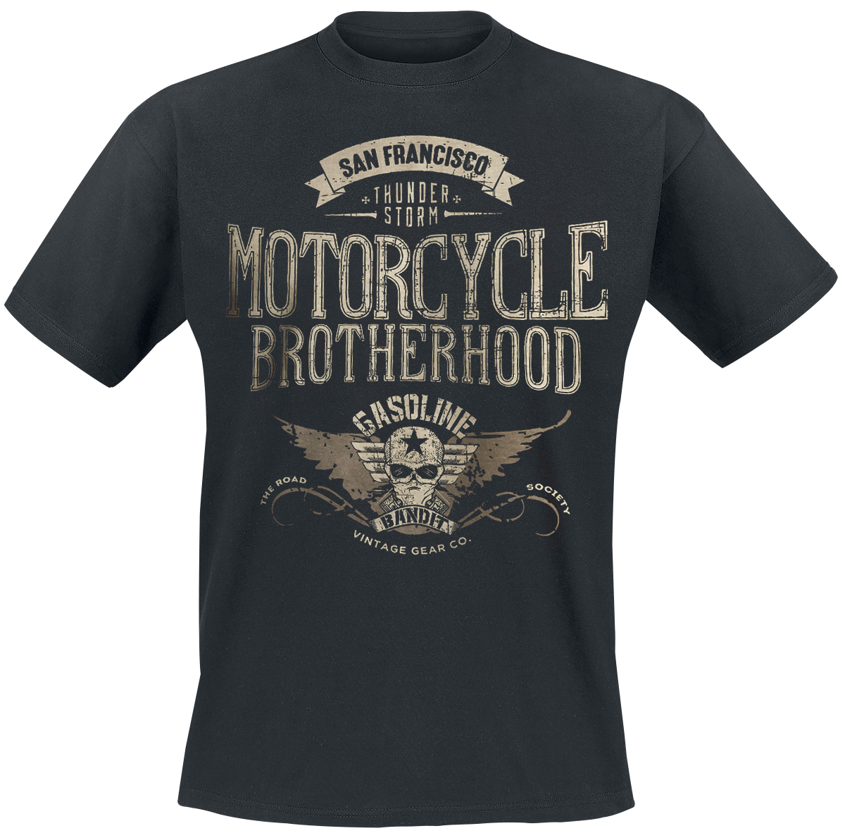 Gasoline Bandit - Motorcycle Brotherhood - T-Shirt - schwarz