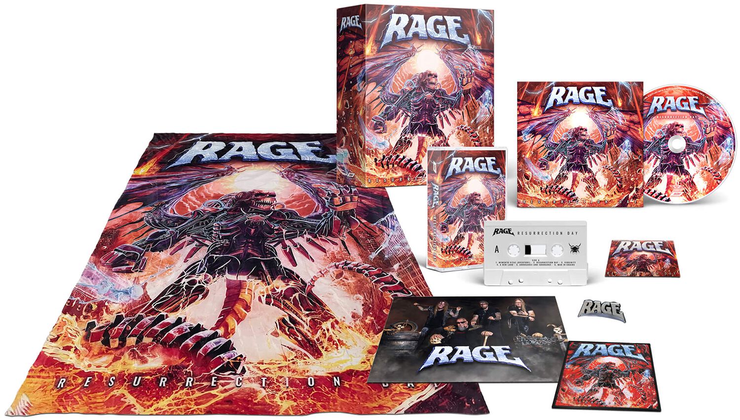 Image of Rage Resurrection day CD & MC Standard