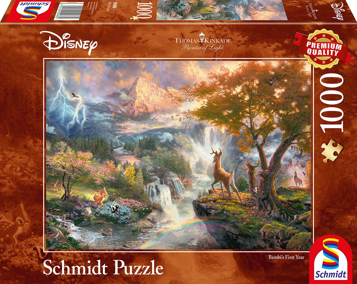 Bambi - Disney Puzzle - Thomas Kinkade Studios - Bambi - multicolor  - Lizenzierter Fanartikel