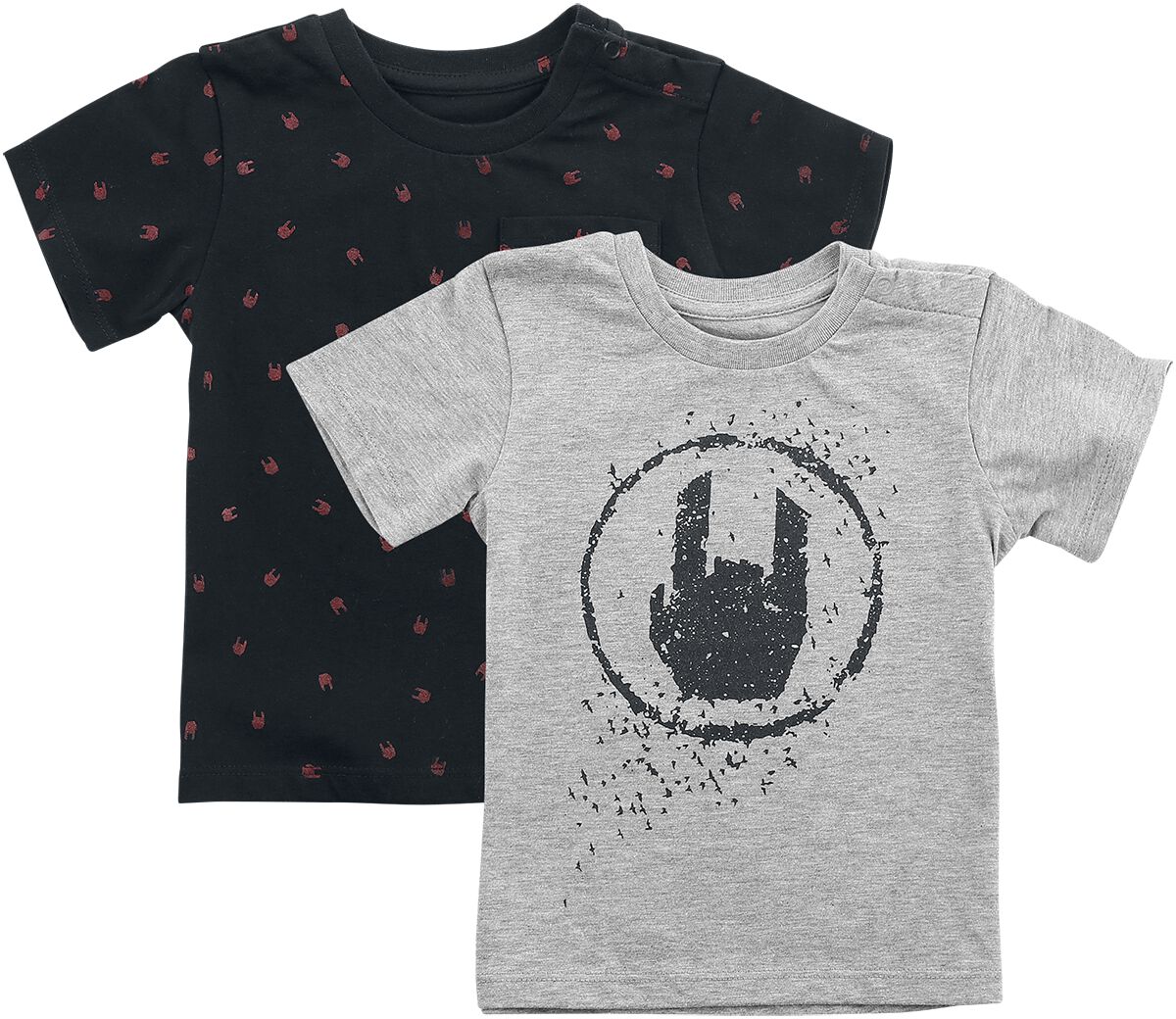 T-shirt de Collection EMP Stage - pour les bébés - Kids schwarz/graues Doppelpack T-Shirts - pour fi