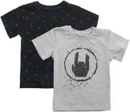 Kids schwarz/graues Doppelpack T-Shirts, EMP Stage Collection, T-Shirt