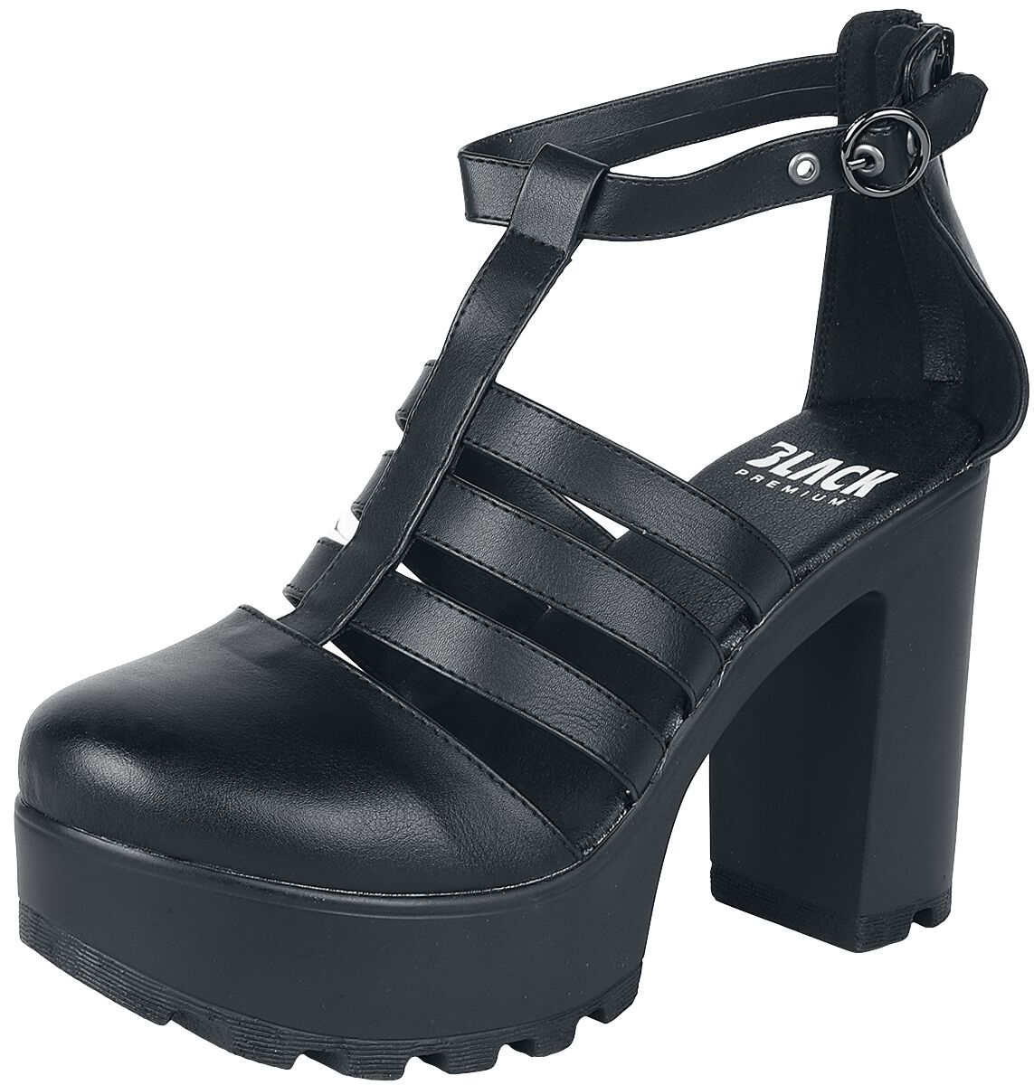 Levně Black Premium by EMP Boty na podpatcích na platformě obuv černá