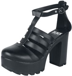 Plateau High Heels, Black Premium by EMP, High Heel