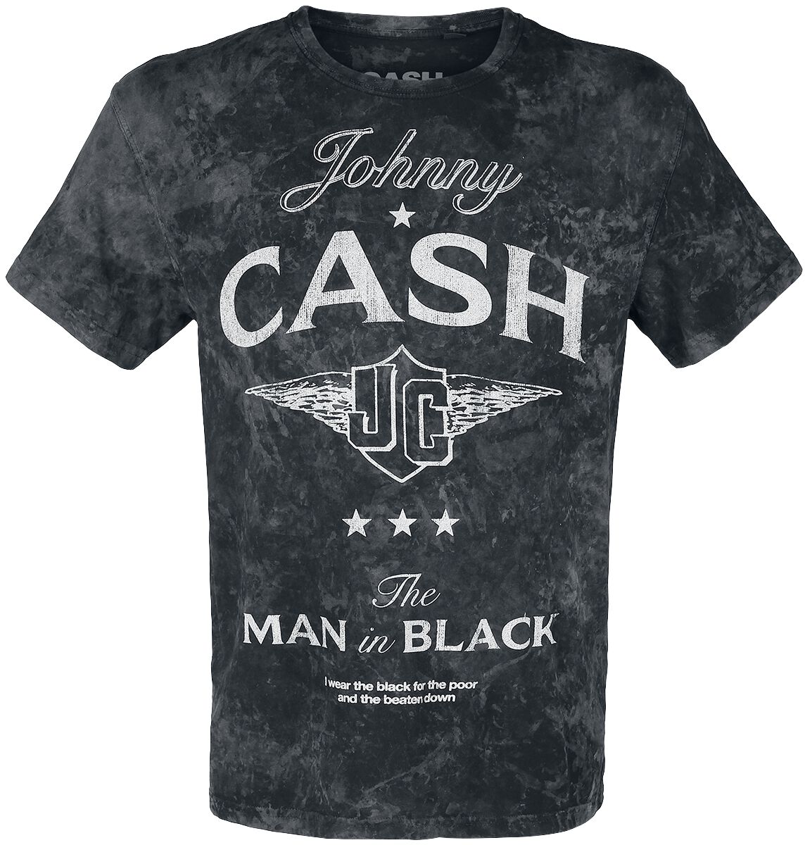 Image of Johnny Cash Man In Black T-Shirt schwarz