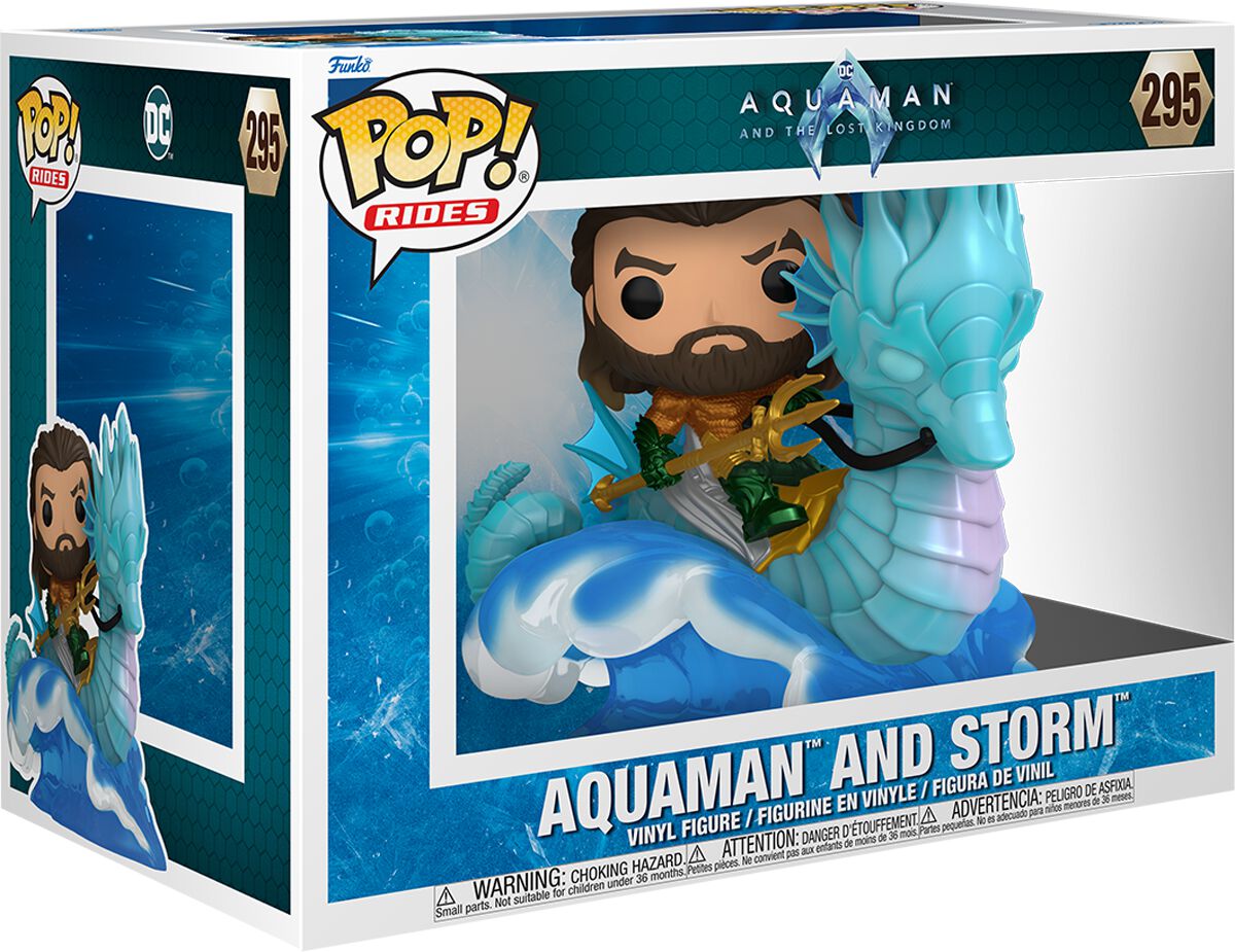 Image of Aquaman and the lost Kingdom - Aquaman and Storm (Pop! Ride Deluxe) Vinyl Figur 295 - Funko Pop! - Funko Shop Europe