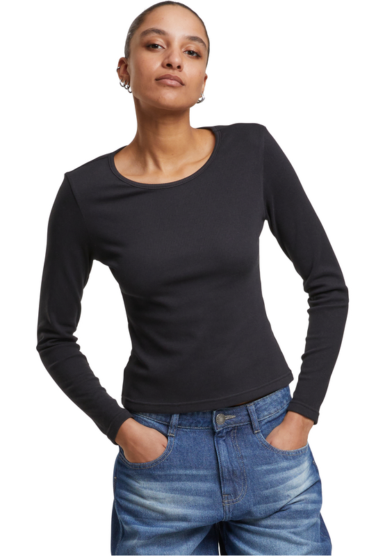 4065812867797 - Ladies Heat Slim Slongsleeve Langarmshirt schwarz in XL