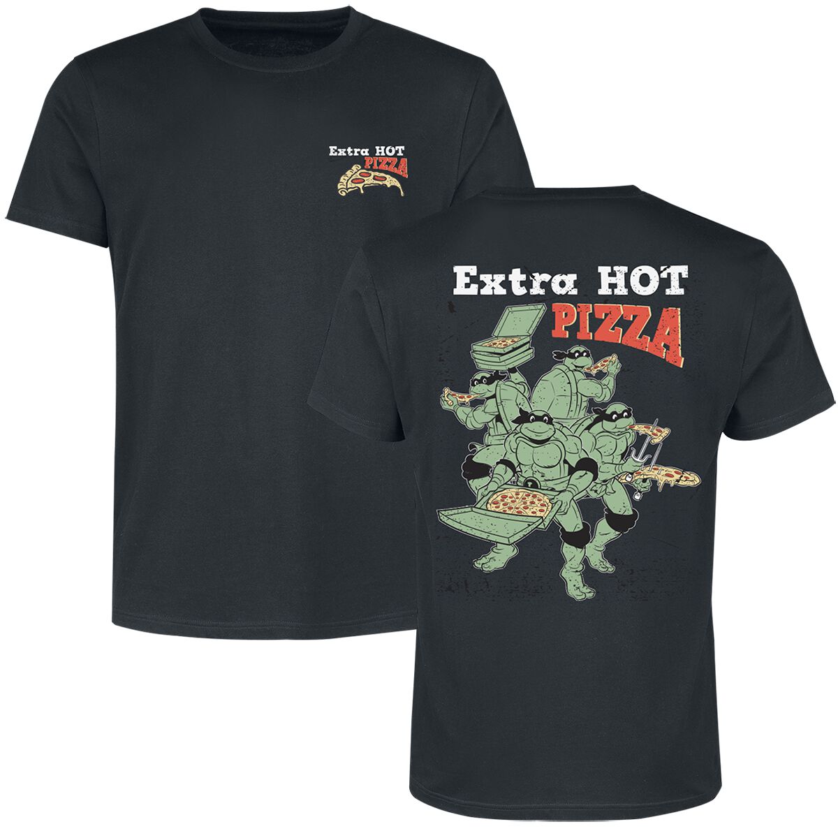 4250979884774 - Extra Hot Pizza T-Shirt schwarz in M