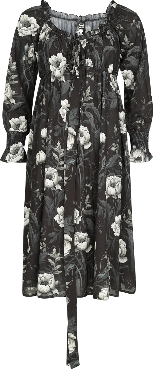 Killstar Gothic Midi Dress - Nocturne Nights - Ivory'S Chorus Midi Dress - for Women - black