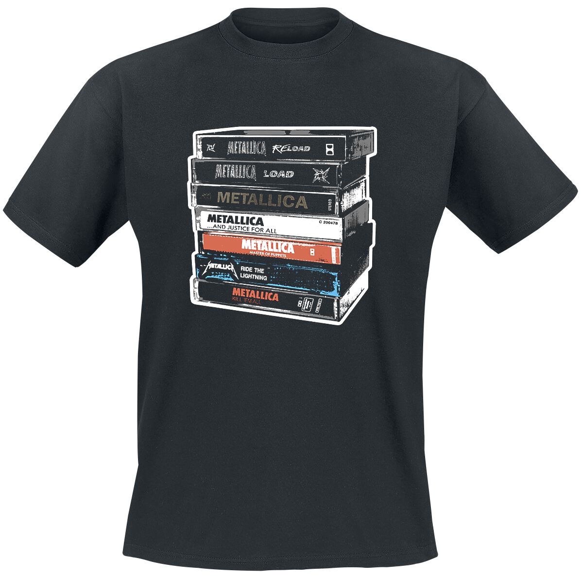 Cassette T-Shirt schwarz von Metallica