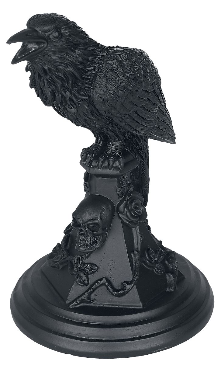 Alchemy England Black Raven Kerzenhalter Kerzenständer multicolor