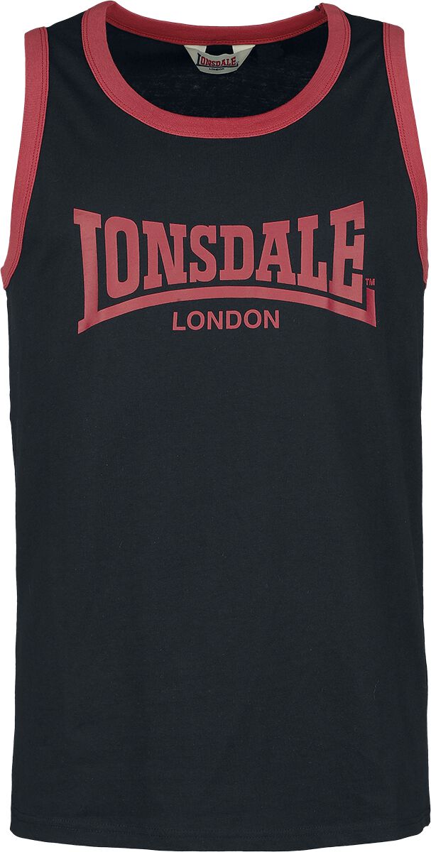 Lonsdale London Tank-Top - KNOCKAN - S bis XXL - für Männer - Größe XXL - schwarz