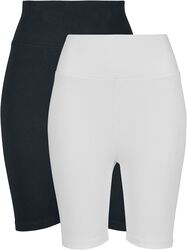 Ladies Hight Waist Cycle Shorts Double Pack, Urban Classics, Short