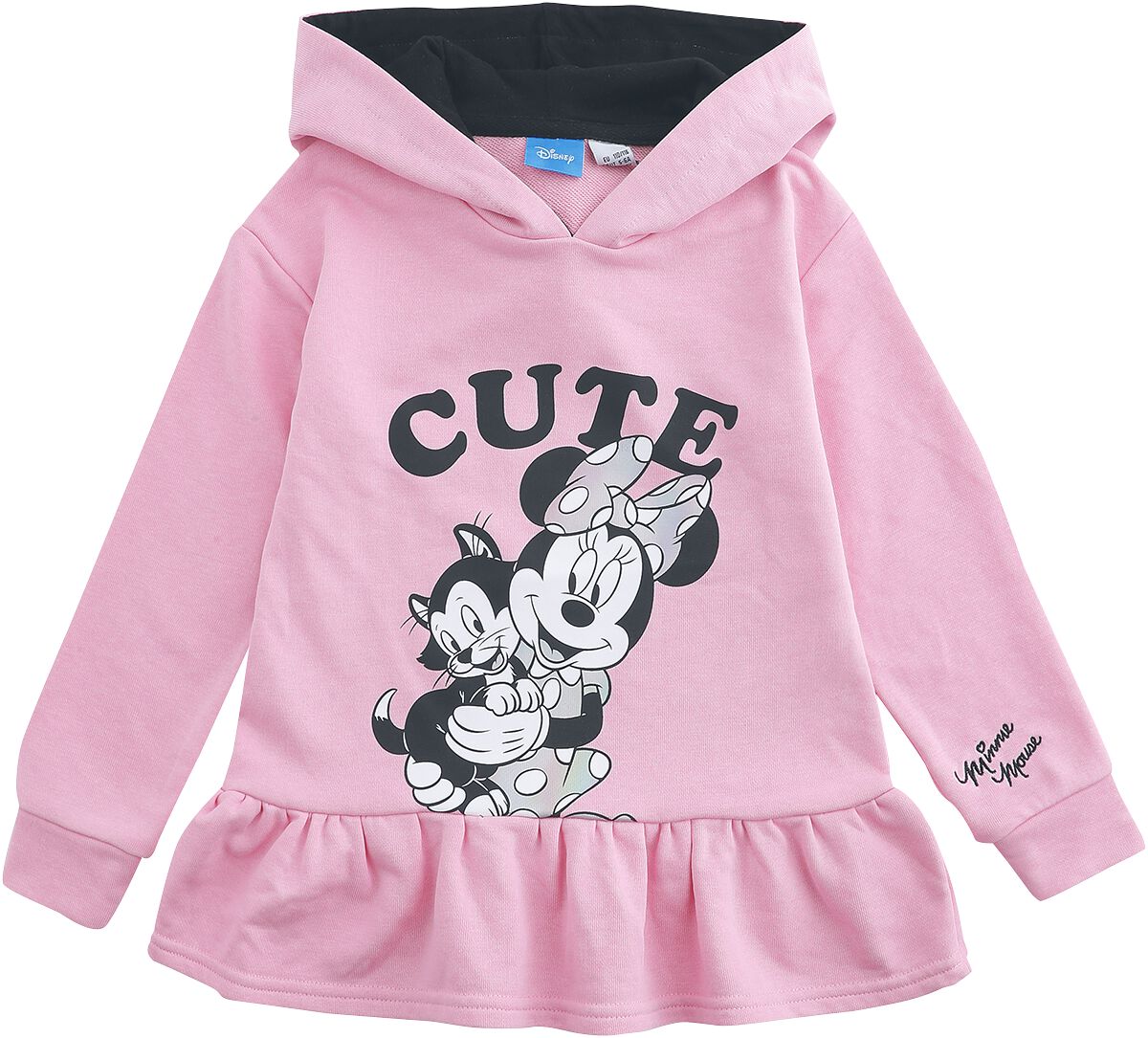 Sweat-Shirt à capuche Disney de Mickey & Minnie Mouse - Minnie Mouse - 98 à 134/140 - pour filles - 