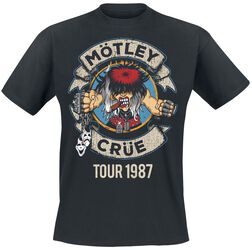 Banner Allister Tour 1987, Mötley Crüe, T-Shirt