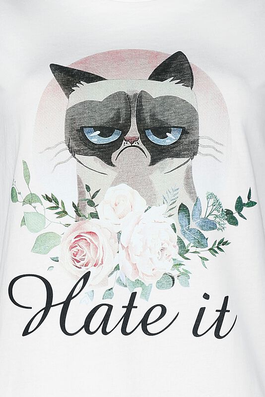 Große Größen Frauen Hate It | Grumpy Cat T-Shirt