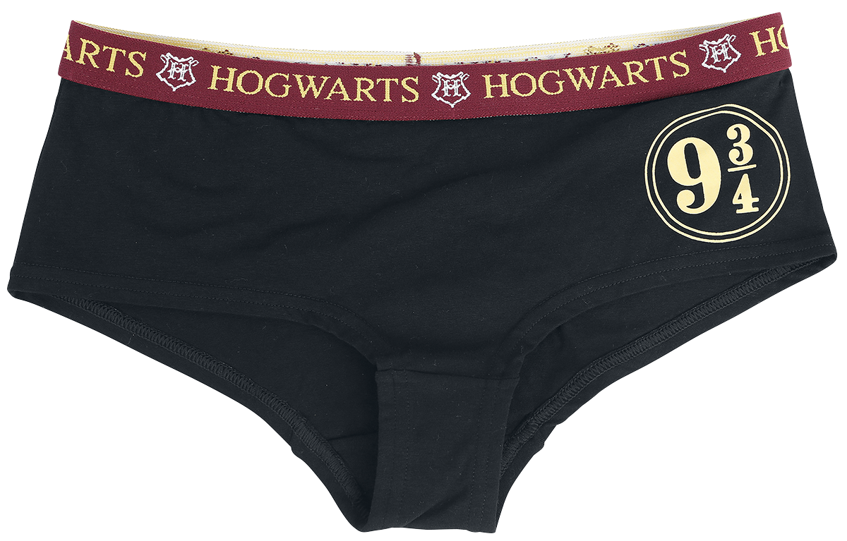 Harry Potter Platform 9 3/4 Panty-Set schwarz