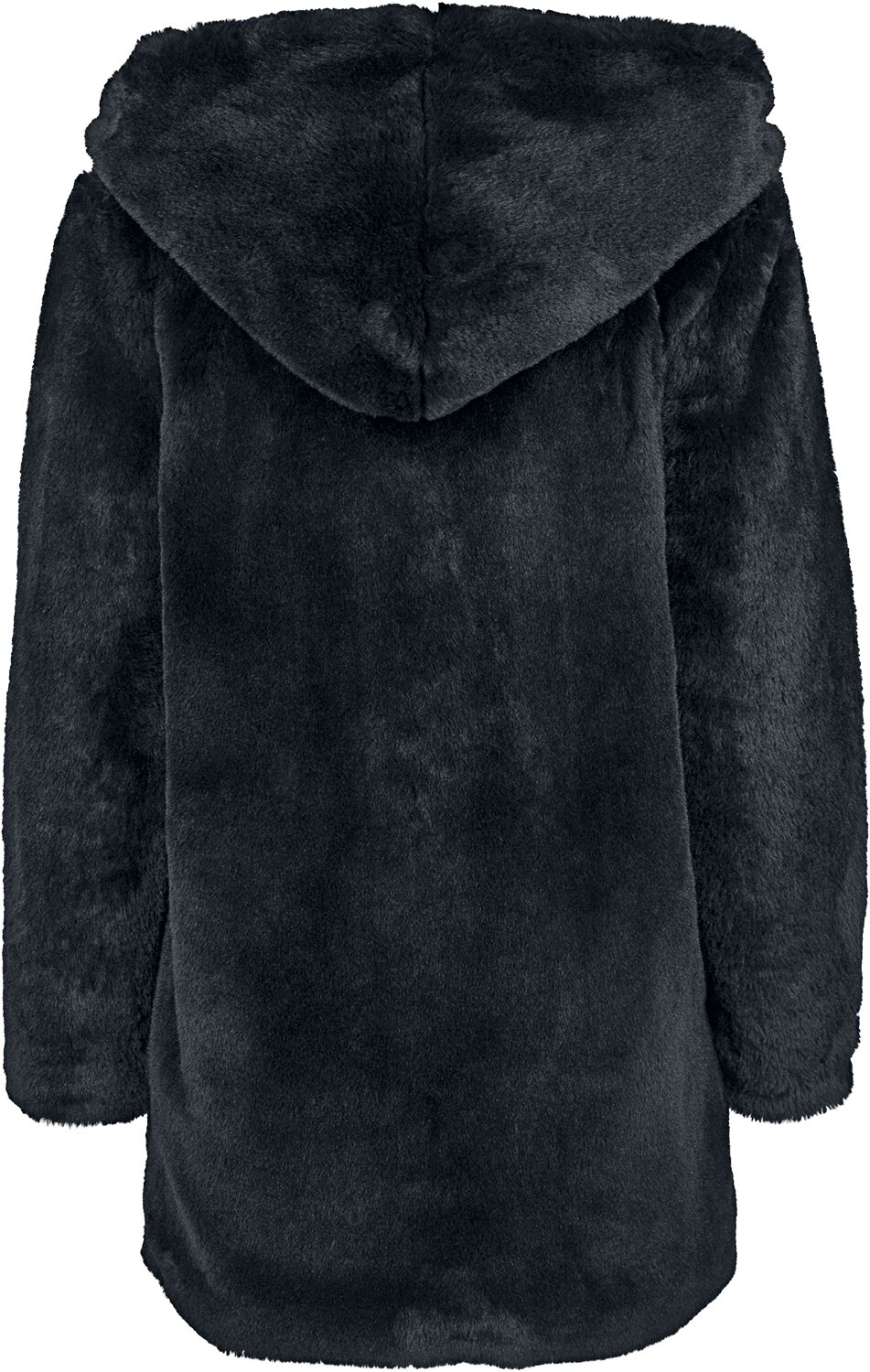 Schwarzer Teddy Mantel für Damen Urban Classics EMP