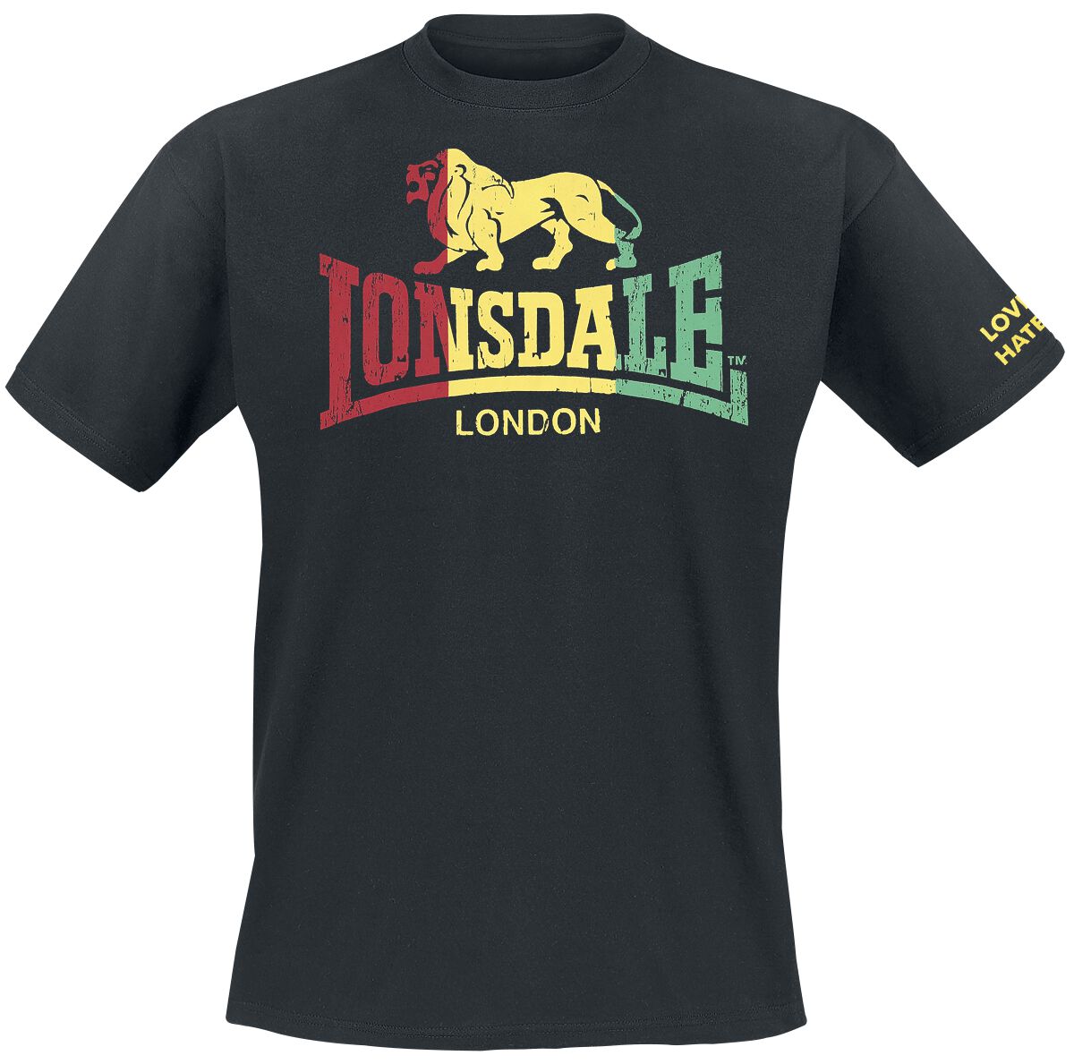 Levně Lonsdale London Freedom Tričko černá