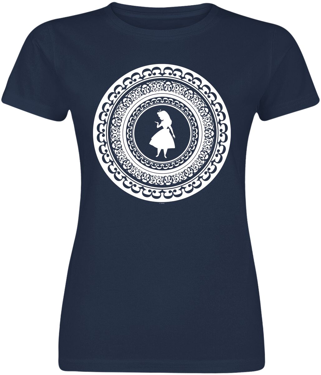 Alice in Wonderland Circle T-Shirt navy