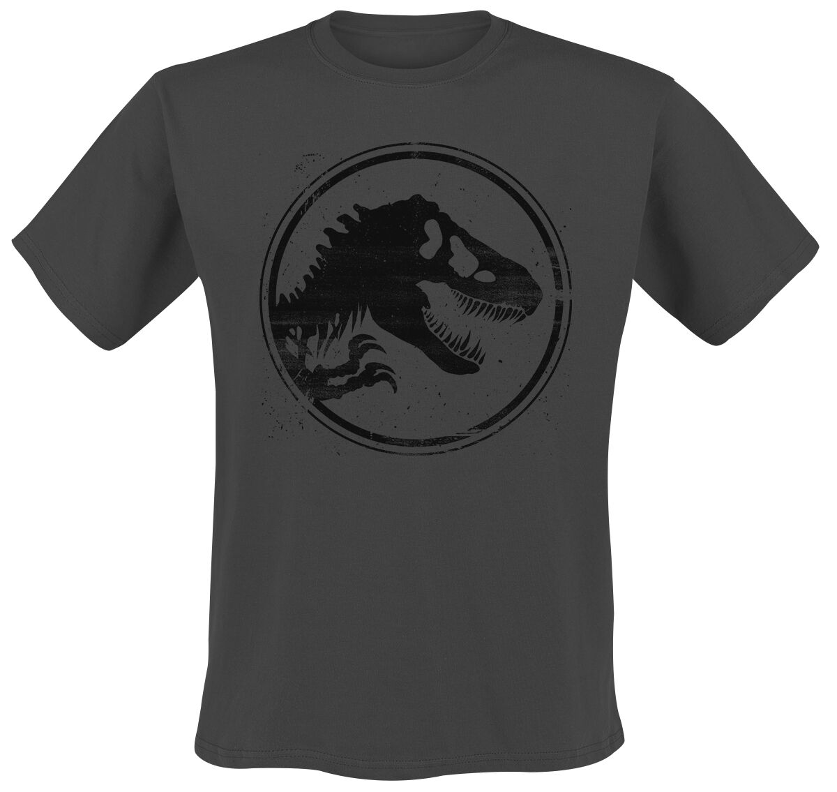 Jurassic Park T-Shirt - Badge Of Honour - S bis M - für Männer - Größe S - grau  - EMP exklusives Merchandise!