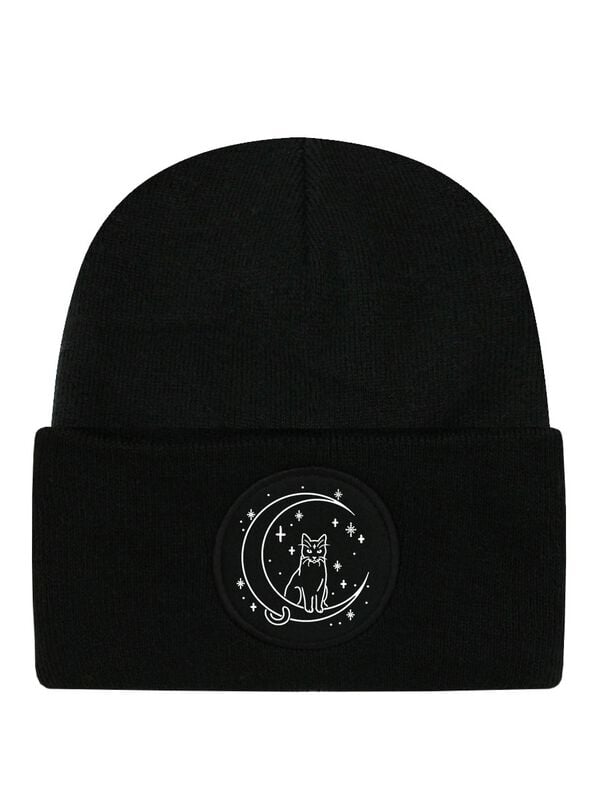 Bonnet Fun de Halloween (Fun) - Moon Cat - pour Unisexe - noir