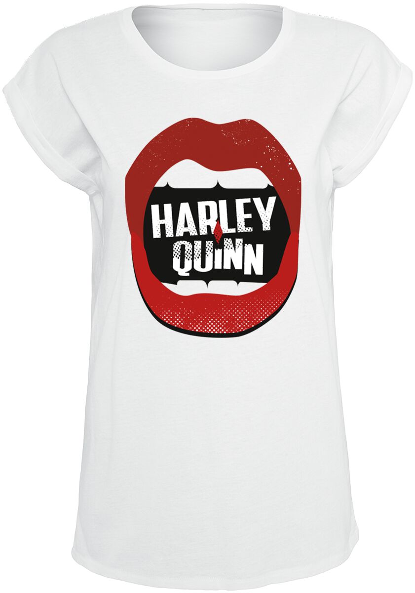Suicide Squad Harley Quinn – Lips T-Shirt weiß Suicide Squad Harley Quinn – Lips T-Shirt weiß