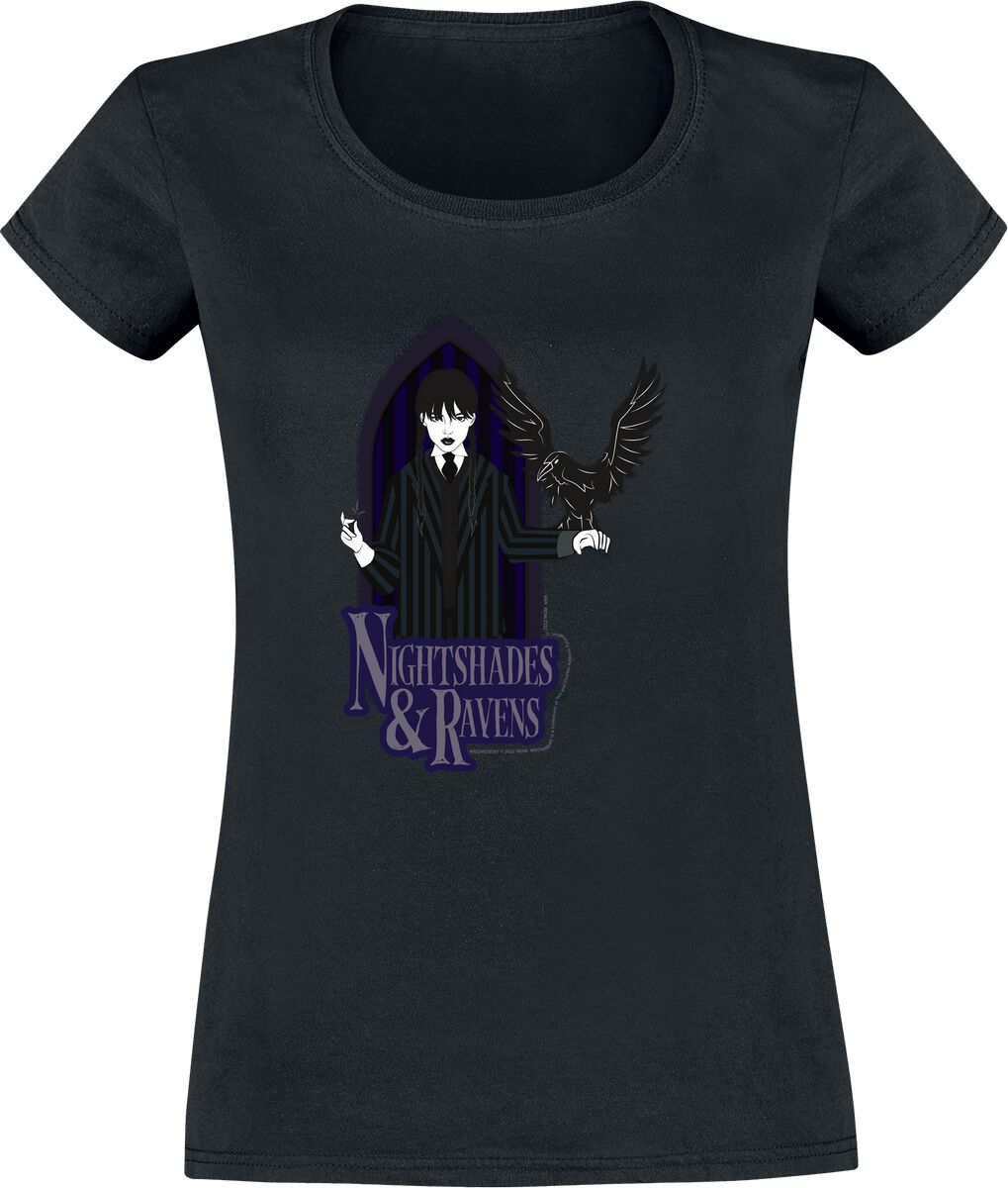 Nightshades And Ravens T-Shirt schwarz von Wednesday