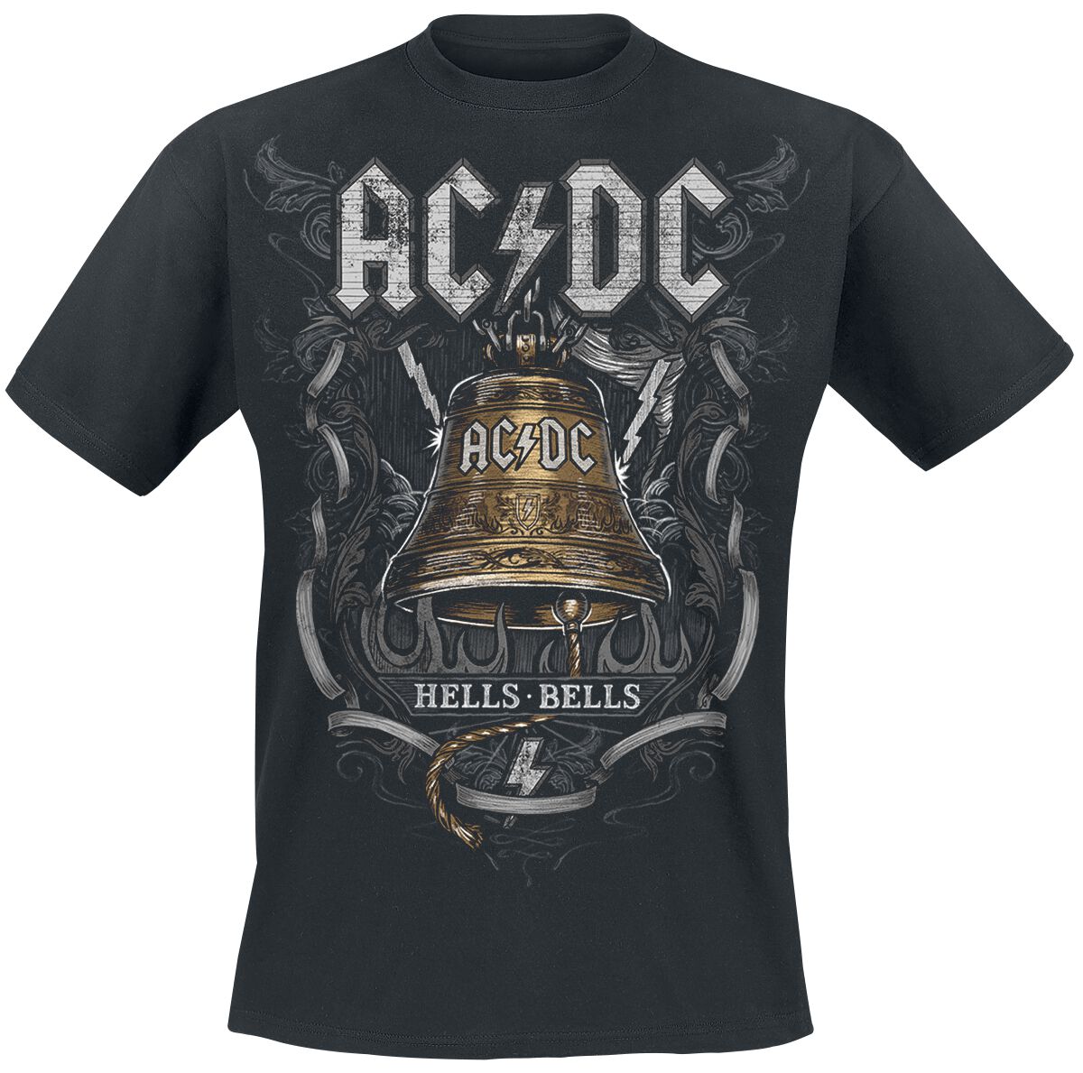 Image of T-Shirt di AC/DC - Hells Bells - S a 4XL - Uomo - nero