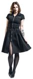 Black Emo Punk Long Dress, H&R London, Mittellanges Kleid