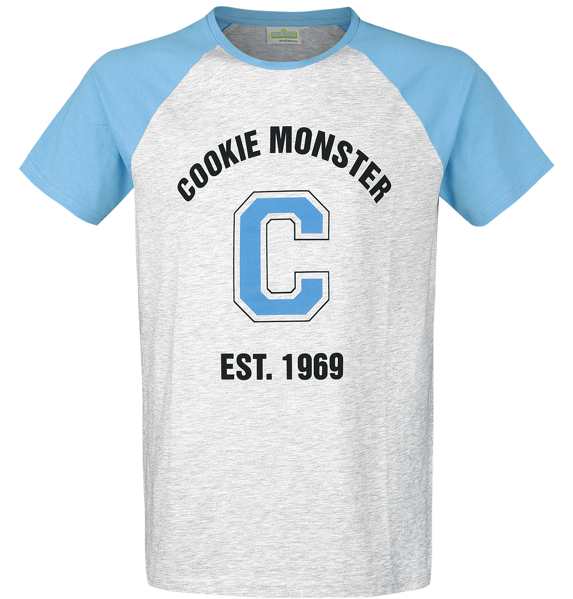 Sesame Street - Cookie Monster - Est. 1969 - T-Shirt - grey-blue image
