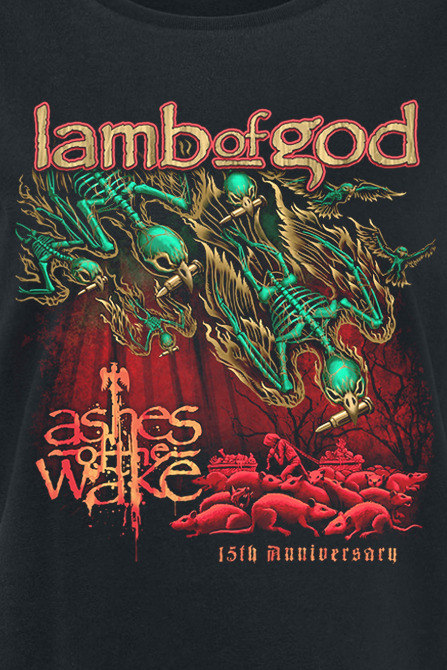 Lamb Of God Ashes Painting T-Shirt schwarz