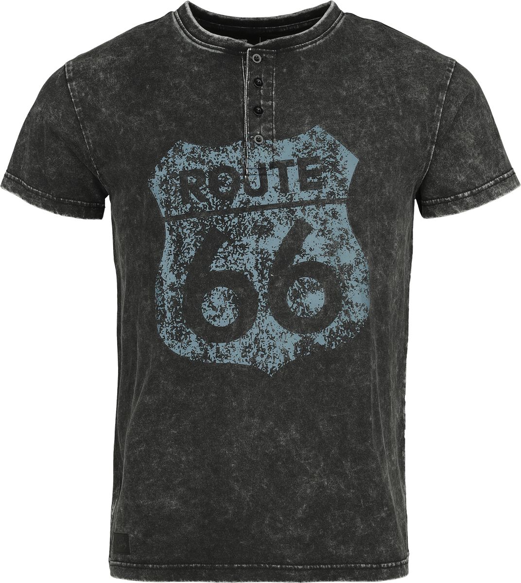 Levně Rock Rebel by EMP Rock Rebel X Route 66 - T-Shirt Tričko černá