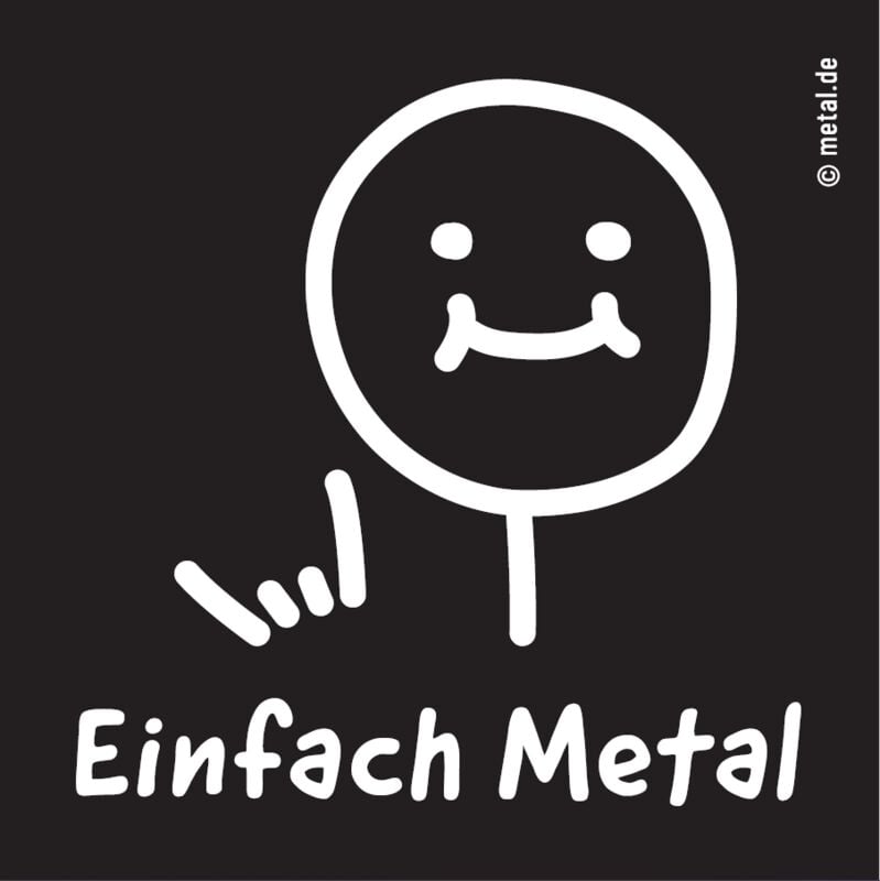 Metal.de Patch - Einfach Metal - schwarz  - Lizenziertes Merchandise!