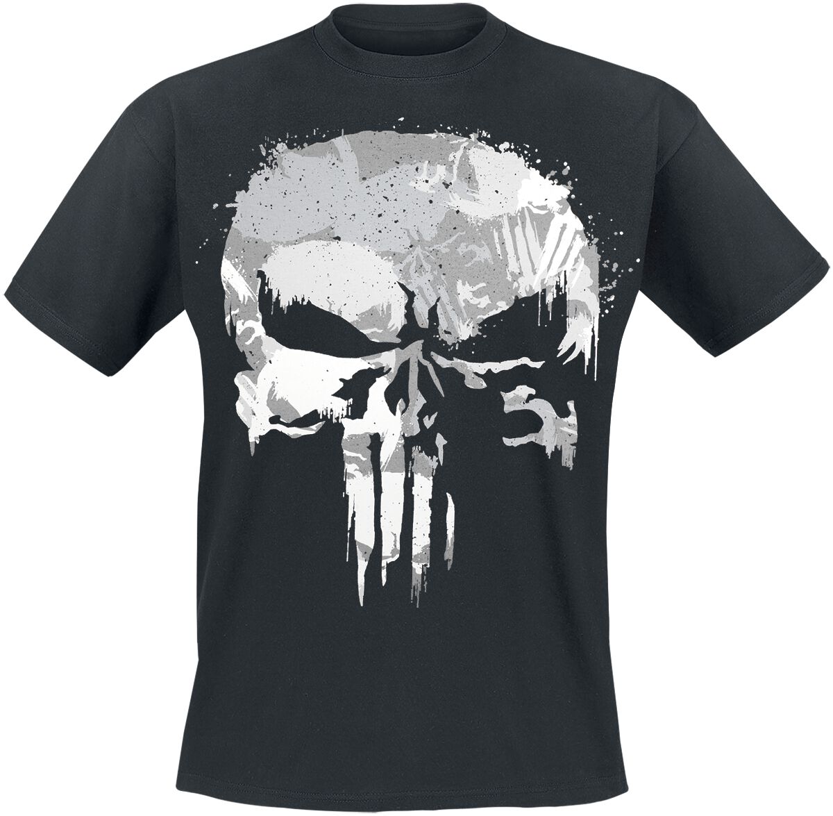 Levně The Punisher Skull Logo Tričko černá