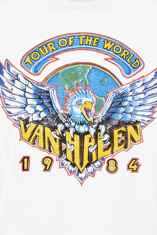 Band Merch Van Halen Tour Of The World 84 | Van Halen T-Shirt