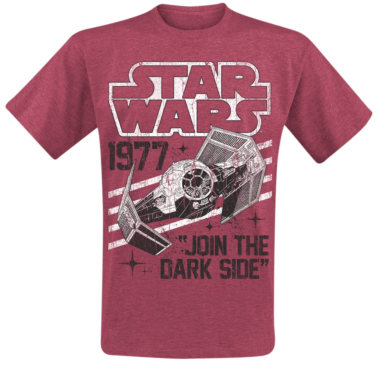 Levně Star Wars Dark Side Tie Fighter Tričko červená