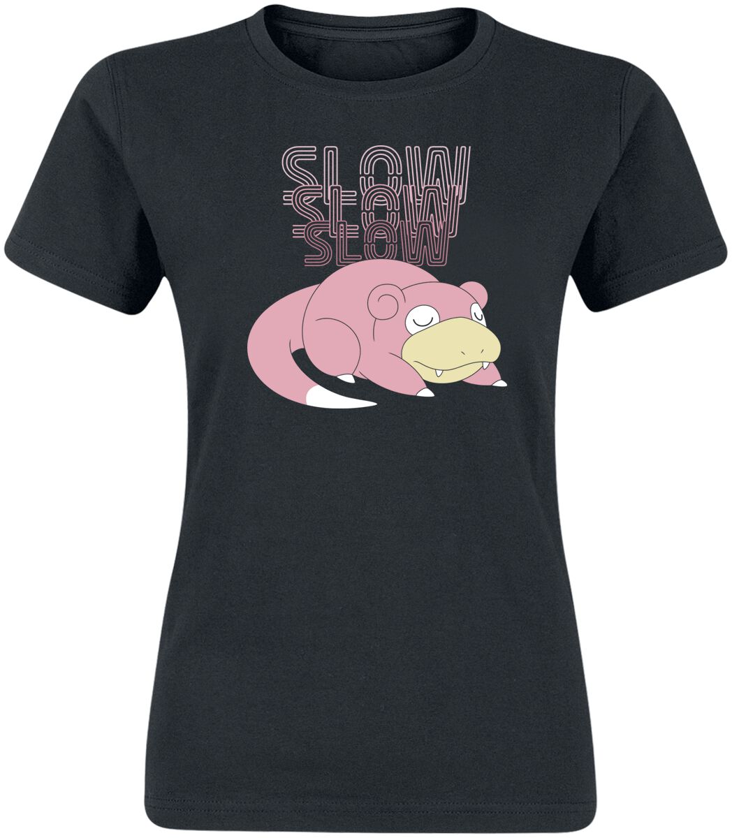 Levně Pokémon Flegmon - Slow Slow Slowpoke Dámské tričko černá
