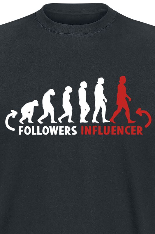 Große Größen Männer Followers - Influencer | Sprüche T-Shirt
