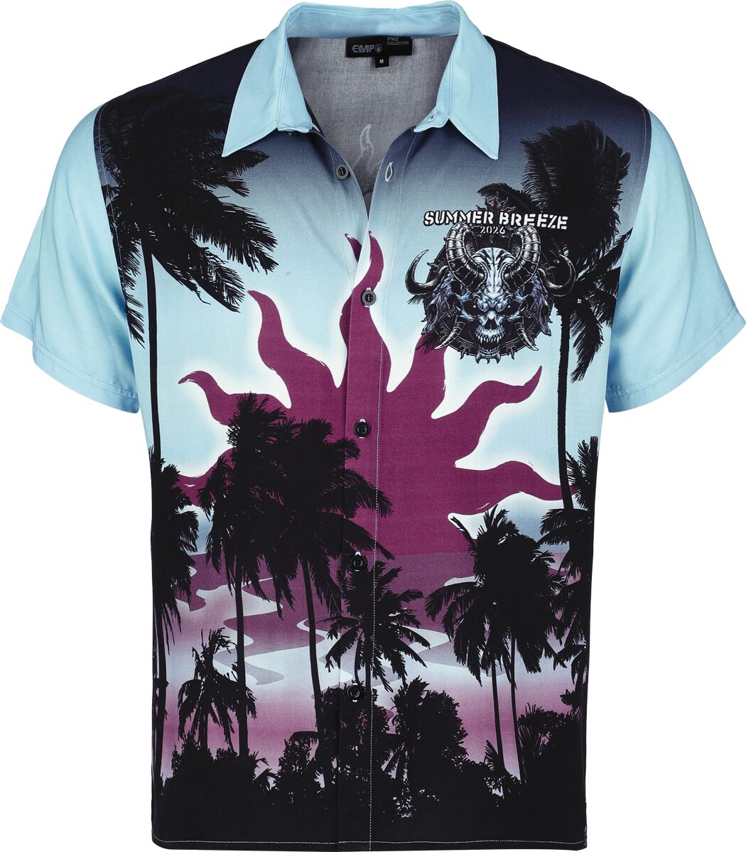 Summer Breeze Kurzarmhemd - Summer Breeze Skull - S bis 7XL - für Männer - Größe S - multicolor  - EMP exklusives Merchandise!