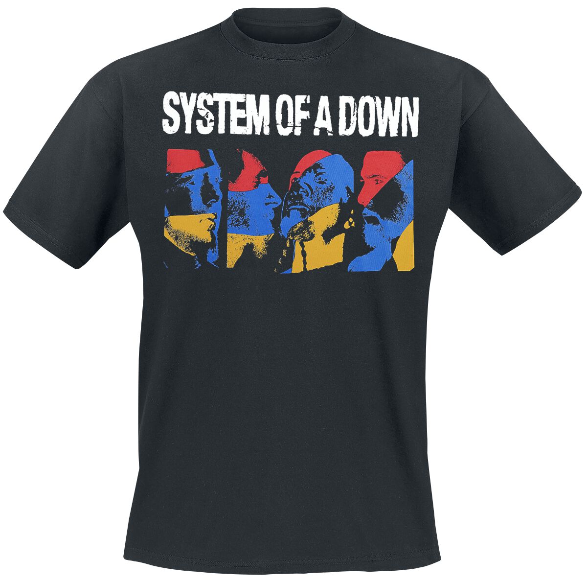 Image of System Of A Down Collage T-Shirt schwarz