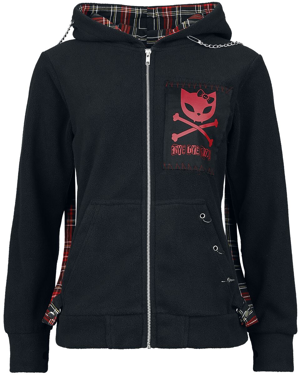Felpa jogging  di Bye Bye Kitty - Trinity Hoodie Jacket - Donna - nero