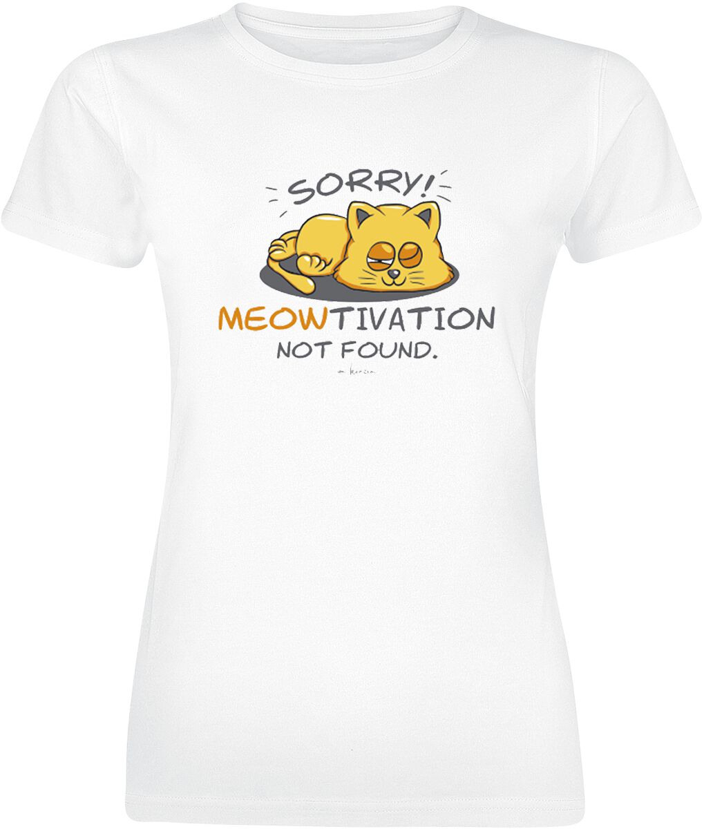 Tierisch Meowtivation T-Shirt white